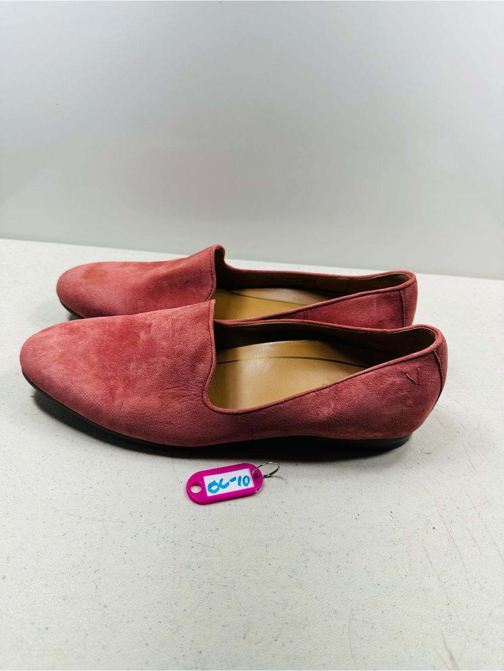 Vionic Willa Flat Loafer in Shiraz Suede 10